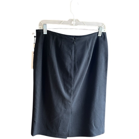 NWT Calvin Klein blue pinstripe skirt suit Sz 10 - Picture 6 of 10